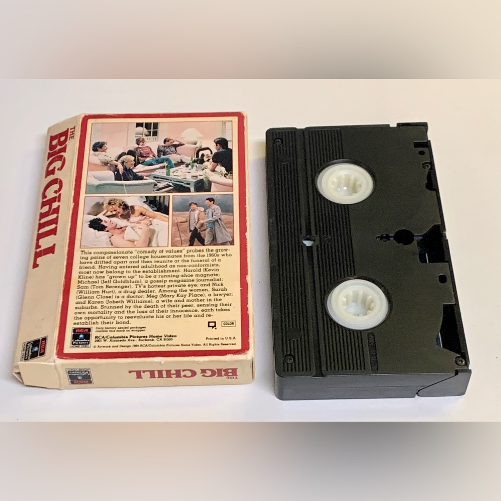 THE BIG CHILL Vintage 1983 Movie VHS Cassette Tape